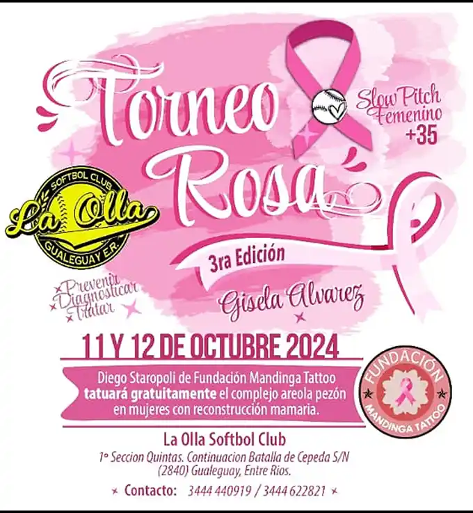 En octubre, “Gualeguay se viste de rosa”