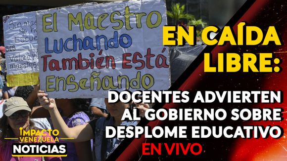 EN CAÍDA LIBRE: Docentes advierten al gobierno sobre desplome educativo- Video
