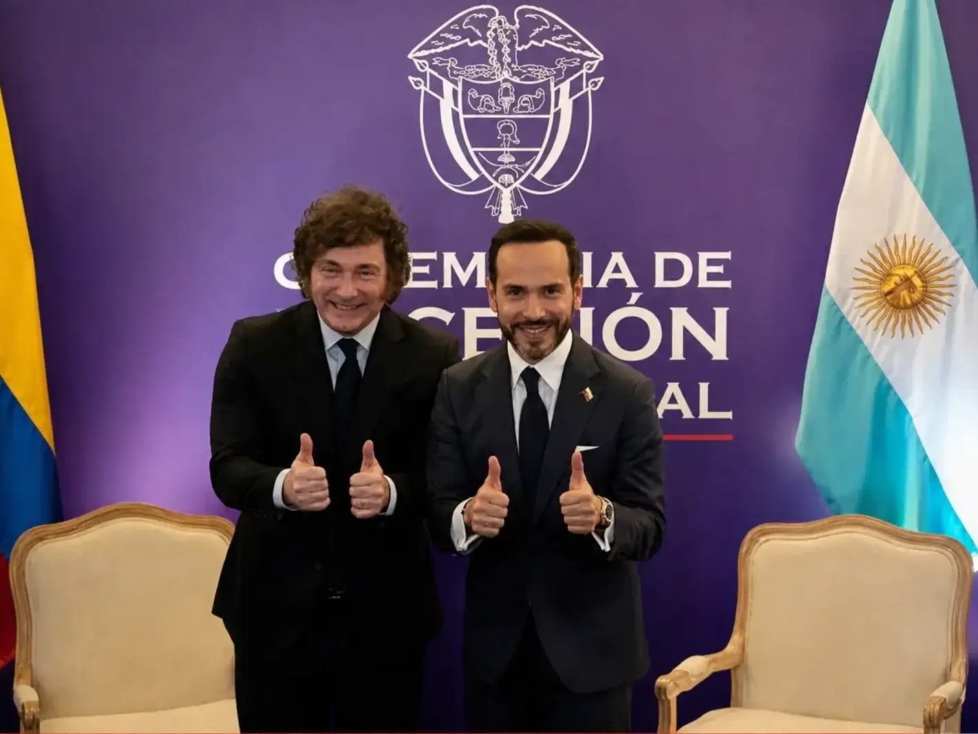 El Gobierno argentino se puso a disposición de Colombia.