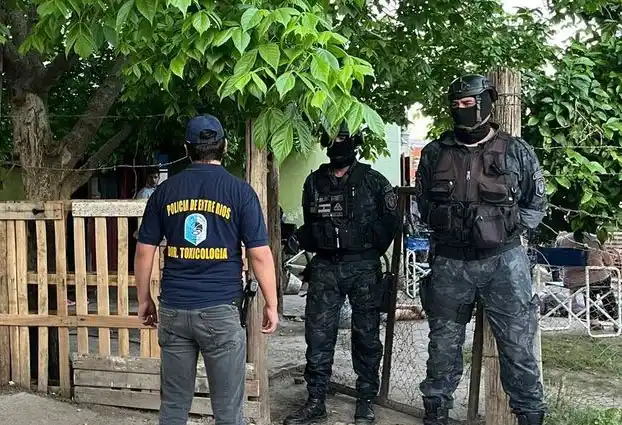 Allanaron una vivienda en Gualeguaychú y encontraron cocaína