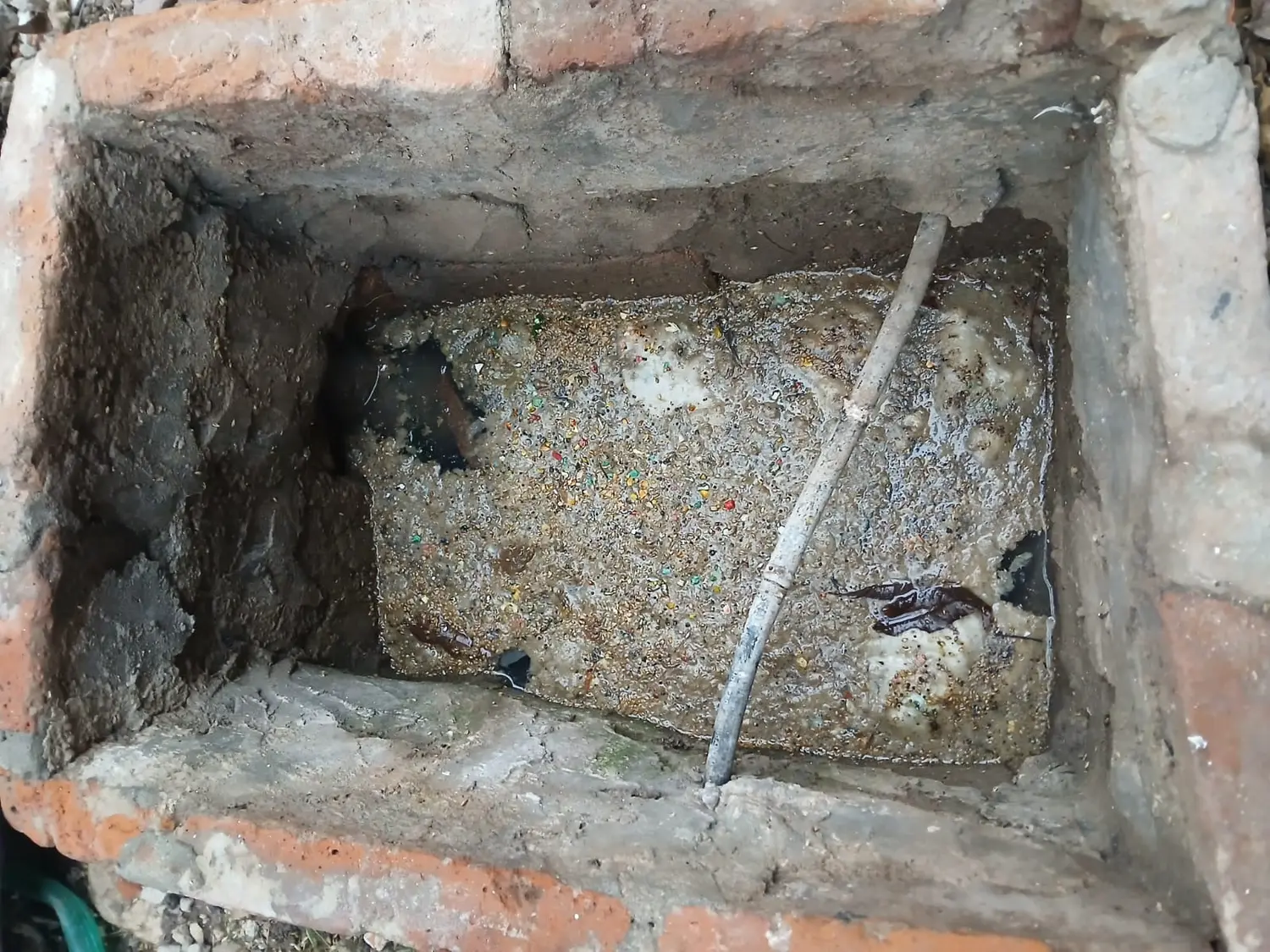 Cloacas rebalsadas en Bottaro al 1850