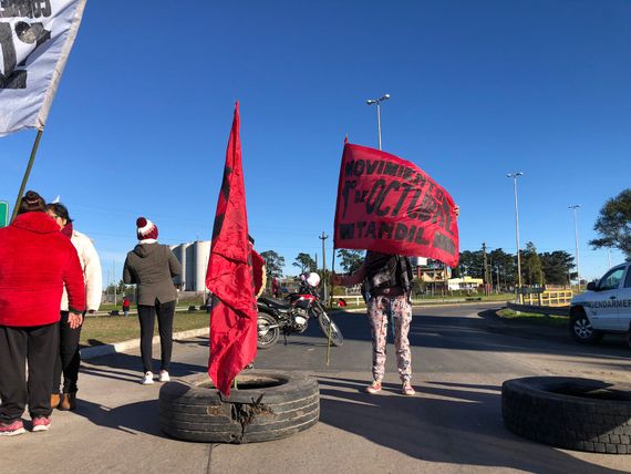 El Movimiento Primero de Octubre cortó la Ruta 226