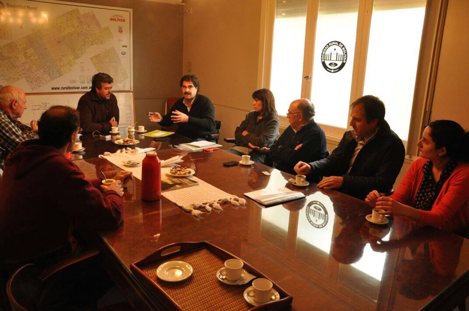 El ministro Sarquís supervisó la situación hídrica en Bolívar y Daireaux
