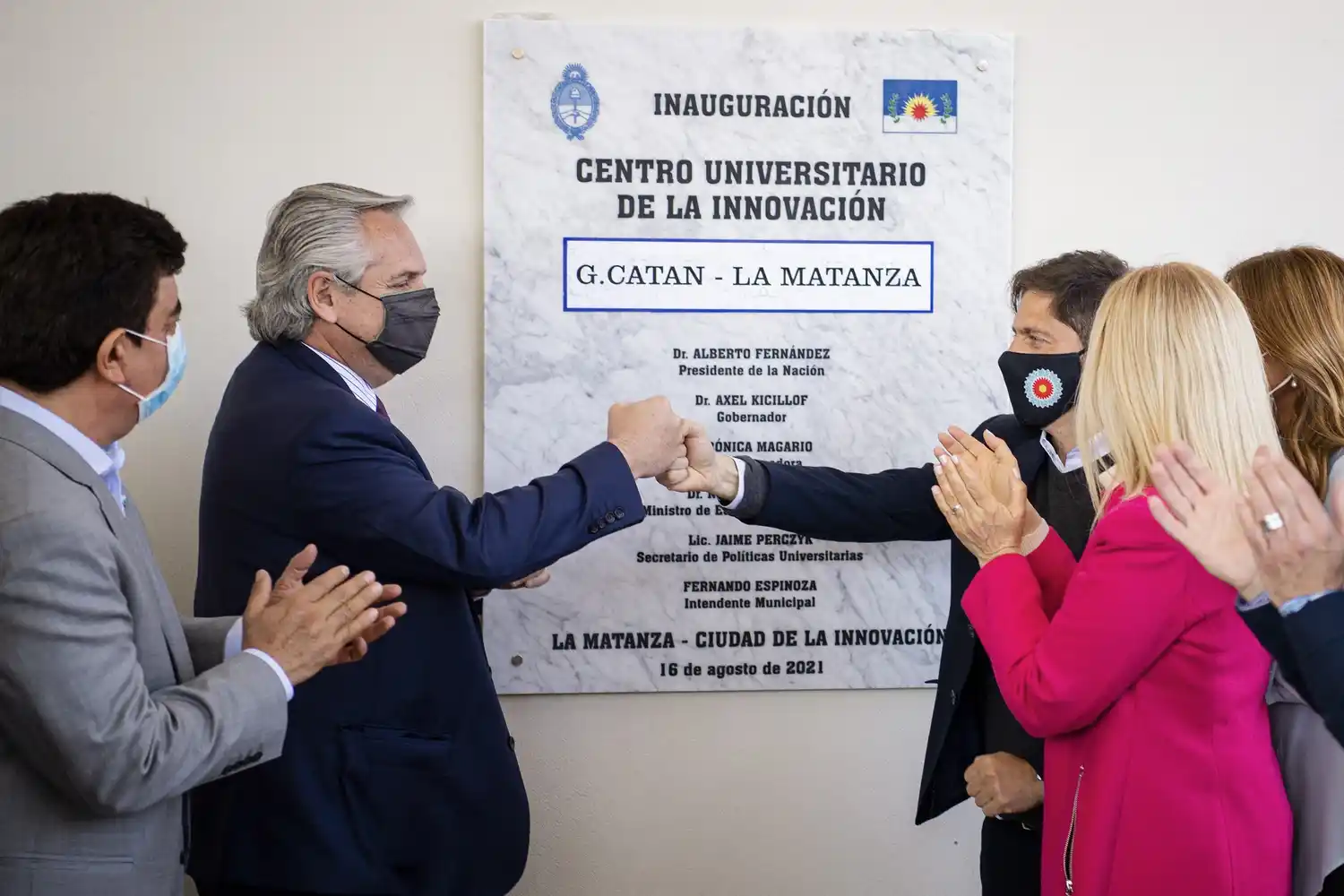 El presidente Alberto Fernández encabezó la puesta en marcha del Centro Universitario de la Innovación (CUDI).