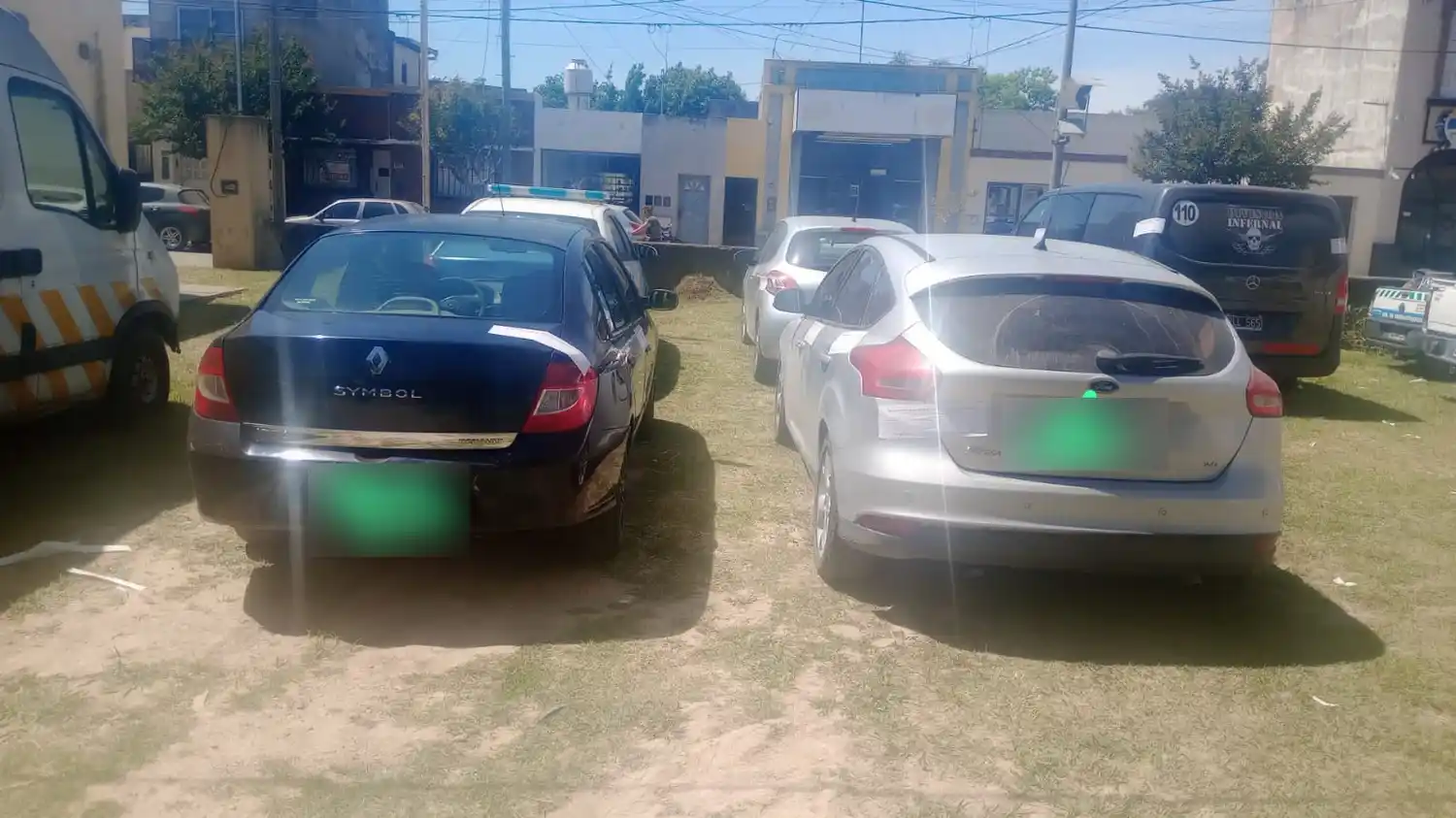 Los vehículos quedaron a disposición del Tribunal de Faltas.