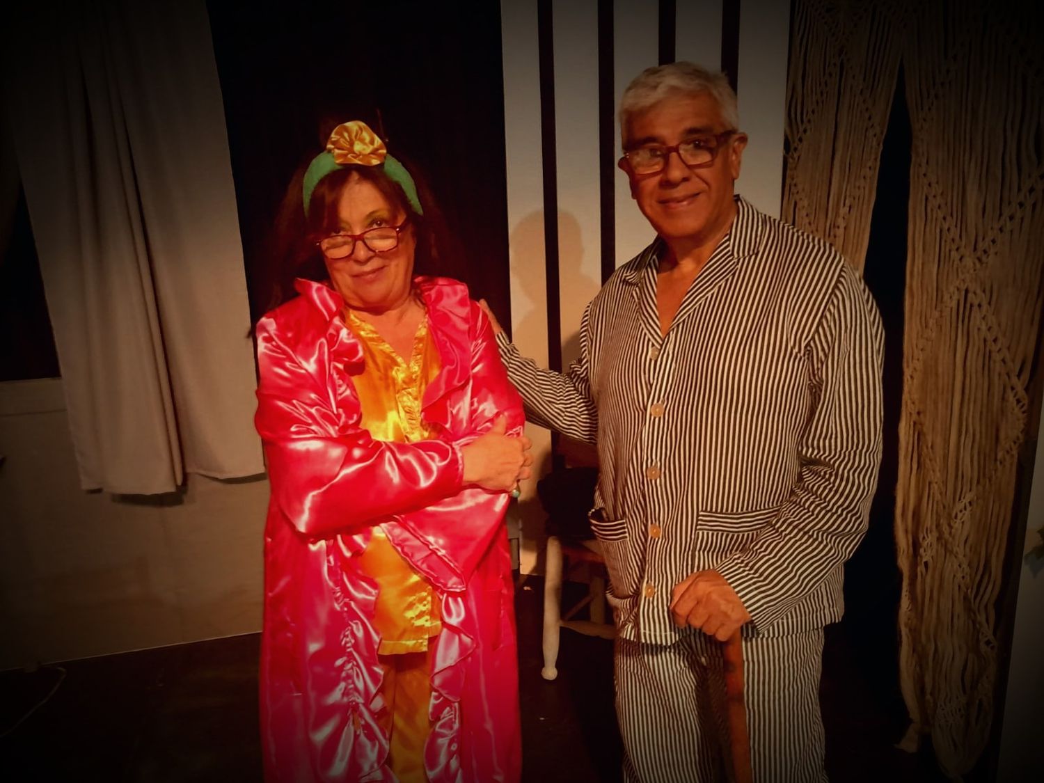 Graciela Petinón y Roberto Medina, dupla actoral.