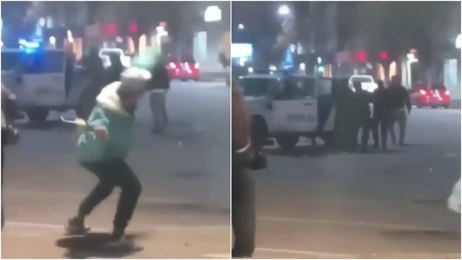 En 9 de Julio, los festejos por el pase de Argentina a la final terminaron con incidentes, detenidos y un policía herido