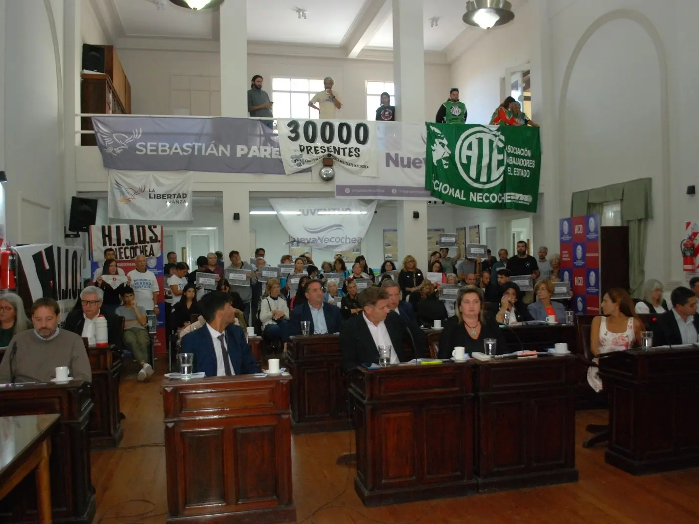 Presencia. Gremios y sindicatos volvieron a decir presentes en el Concejo.