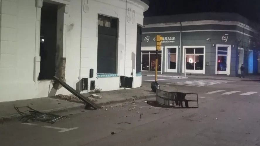 Así quedó el local de La Cámpora en mayo de 2021
