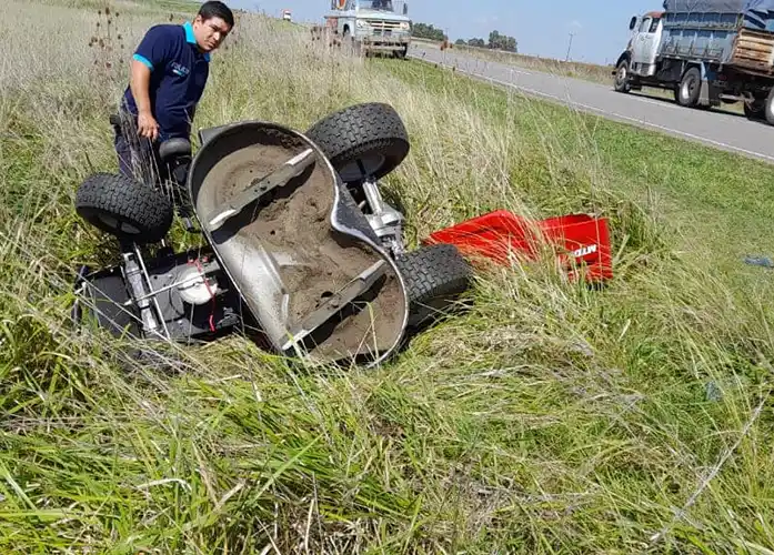 Ruta 227: un operario herido