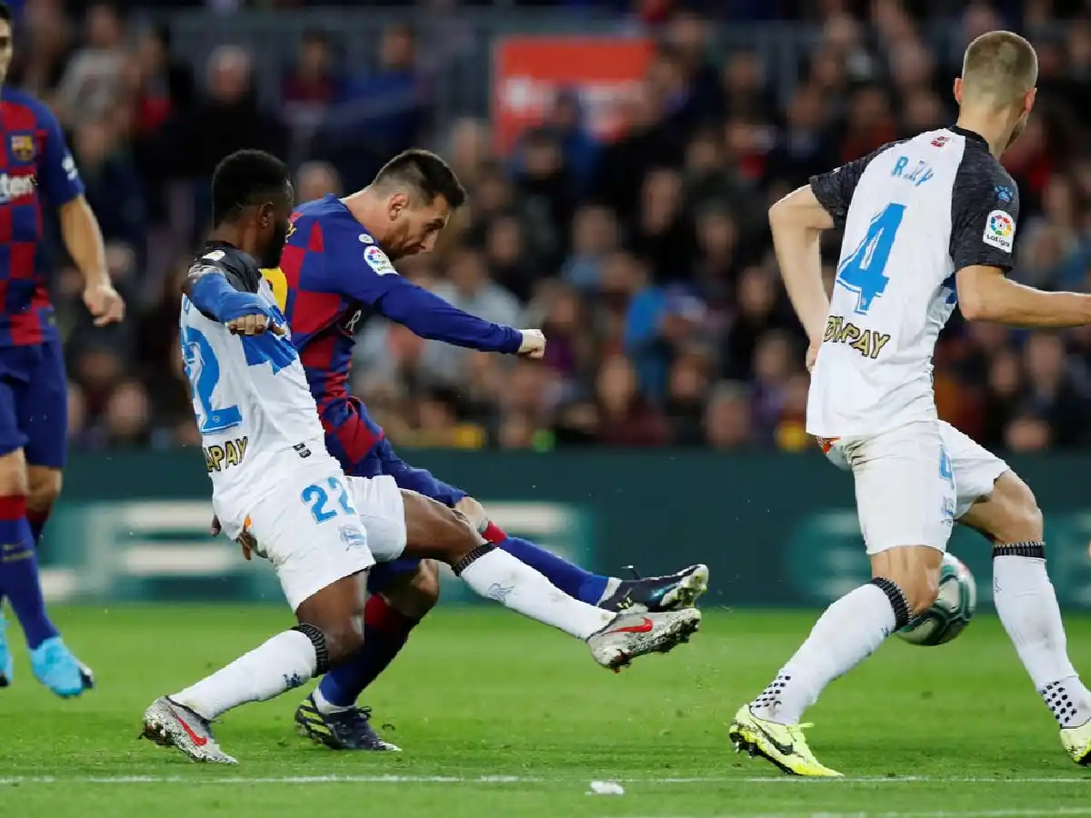 Messi se anotó en la goleada de Barcelona