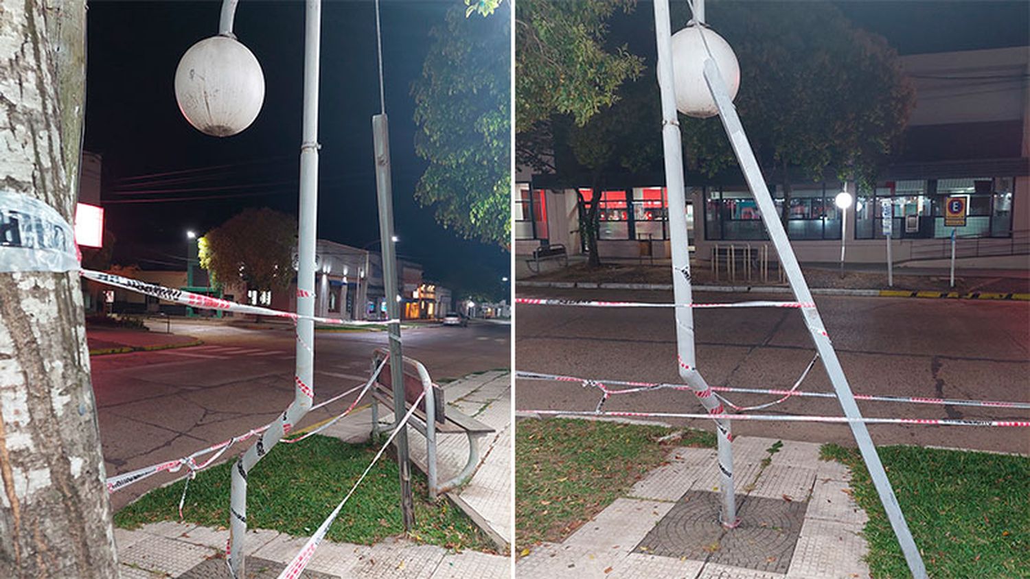 Un niño sufrió una descarga eléctrica al tocar una farola de alumbrado público
