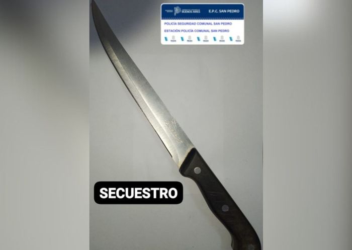 cuchillo secuestrado