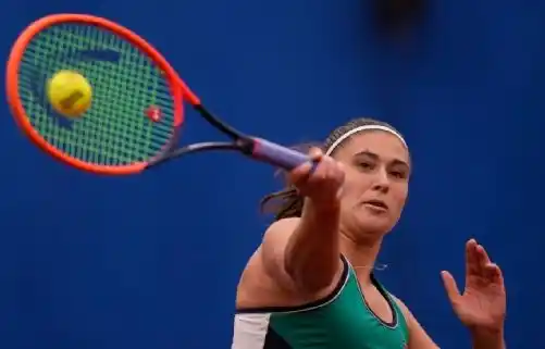 Riera ganó y en los cuartos de final se enfrentará a la alemana Maria. Foto AP