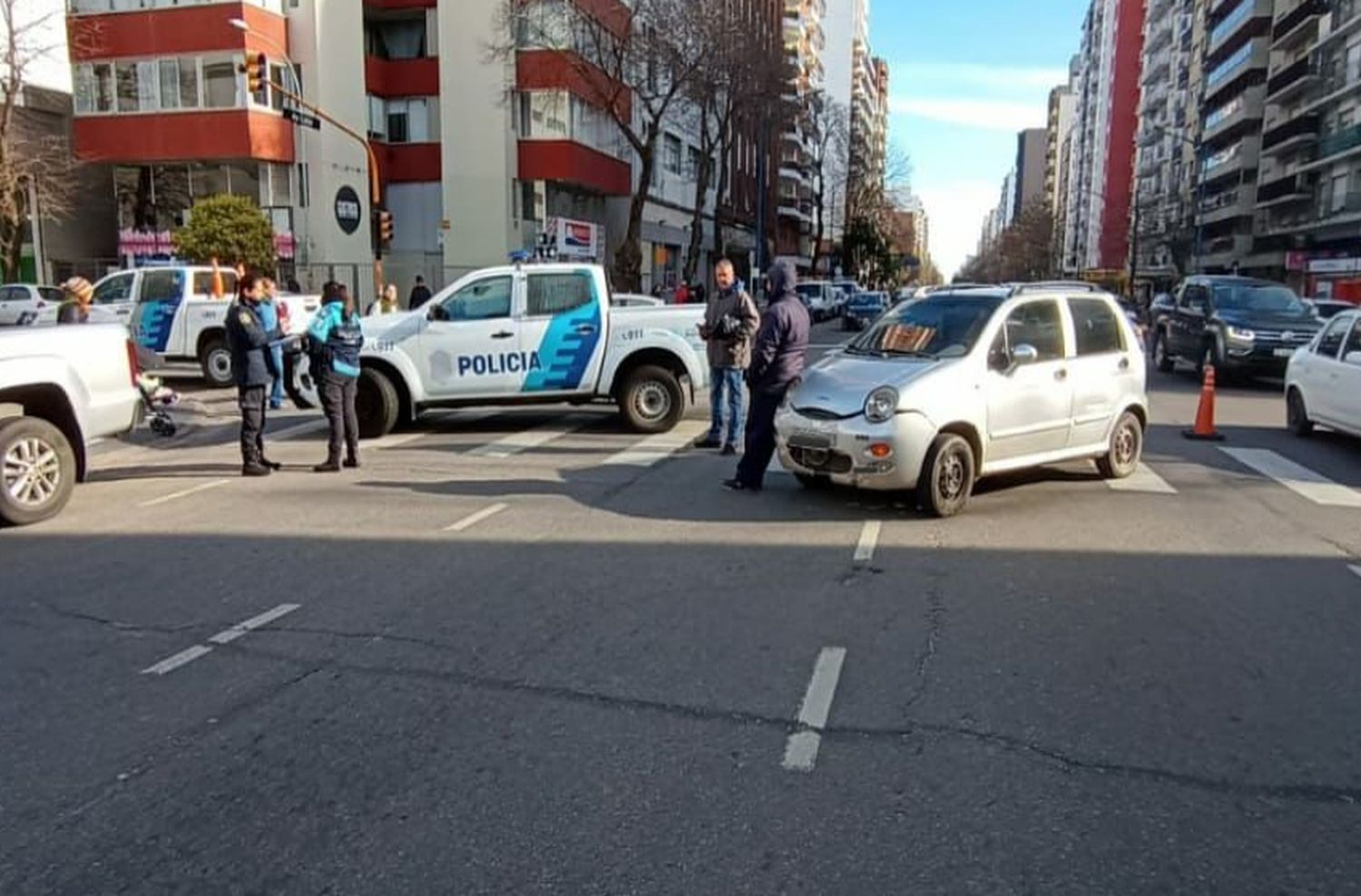 Atropellaron a una anciana de 77 años en el centro