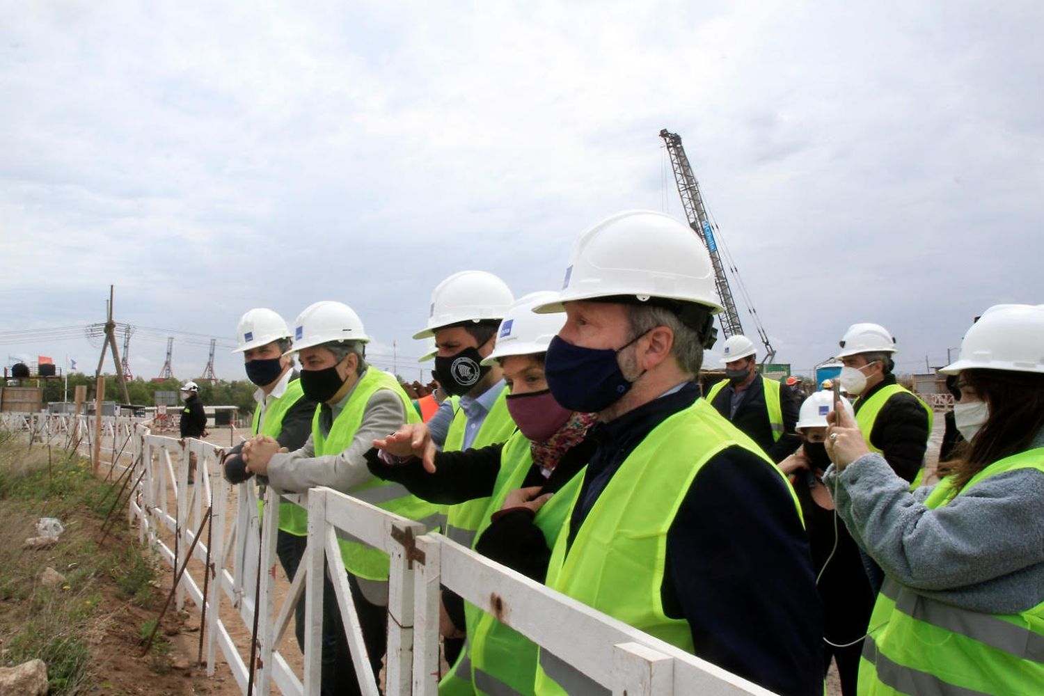 Galmarini, Cabandié y Sabbatella recorrieron el Sistema Riachuelo