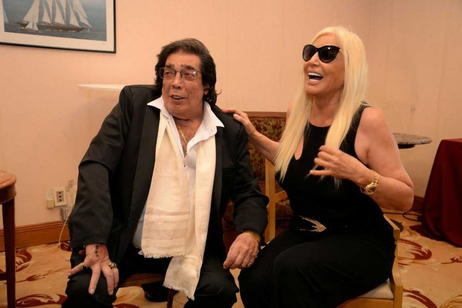 Cacho Castaña y Susana Gimenez