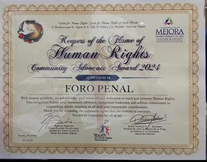 HRW reconoce a Foro Penal como «defensores de la libertad»