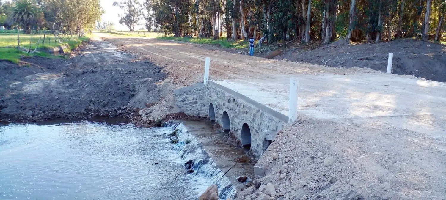 Nuevo puente. En la calle Barragán, atraviesa el arroyo Las Mostazas