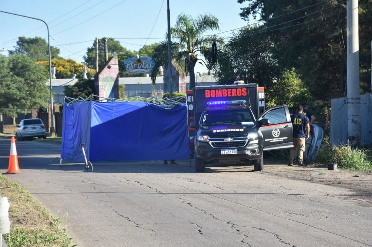 Santa Fe: murió un automovilista tras perder el control y chocar en el norte de la ciudad