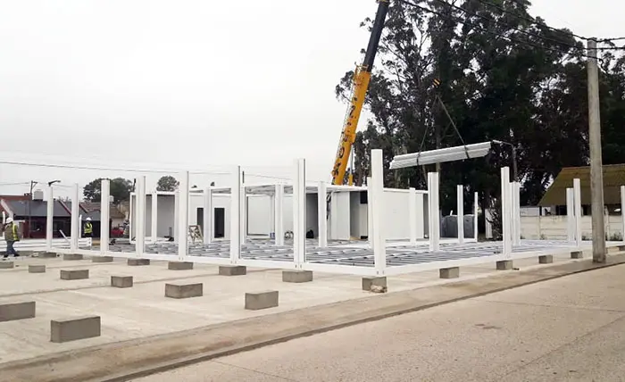 Comenzó a instalarse  el hospital modular