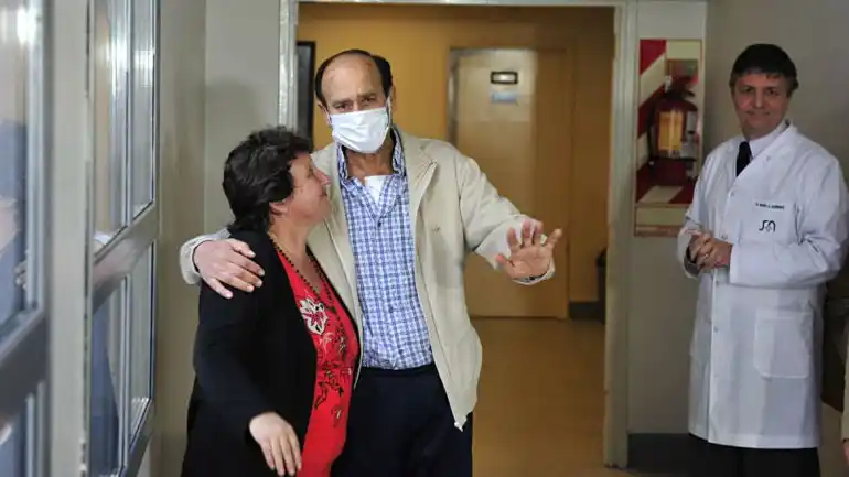 El cordobés trasplantado del corazón lloró al hablar con el piloto héroe que salvó su vida