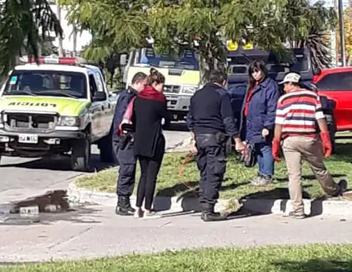 Operativo de prevención en el barrio Aguas Corrientes