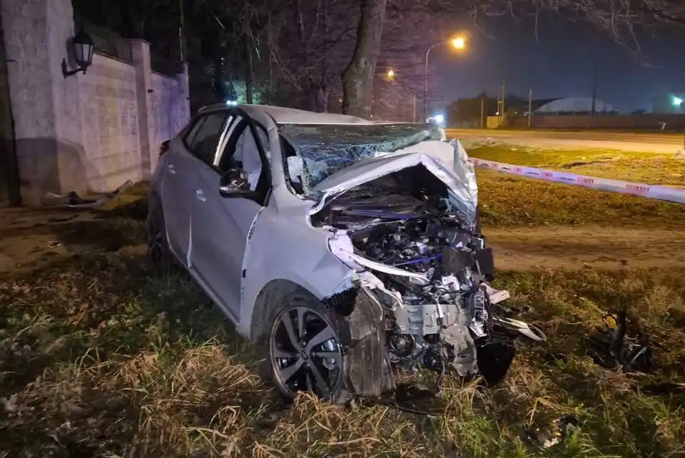 Así quedó el Toyota