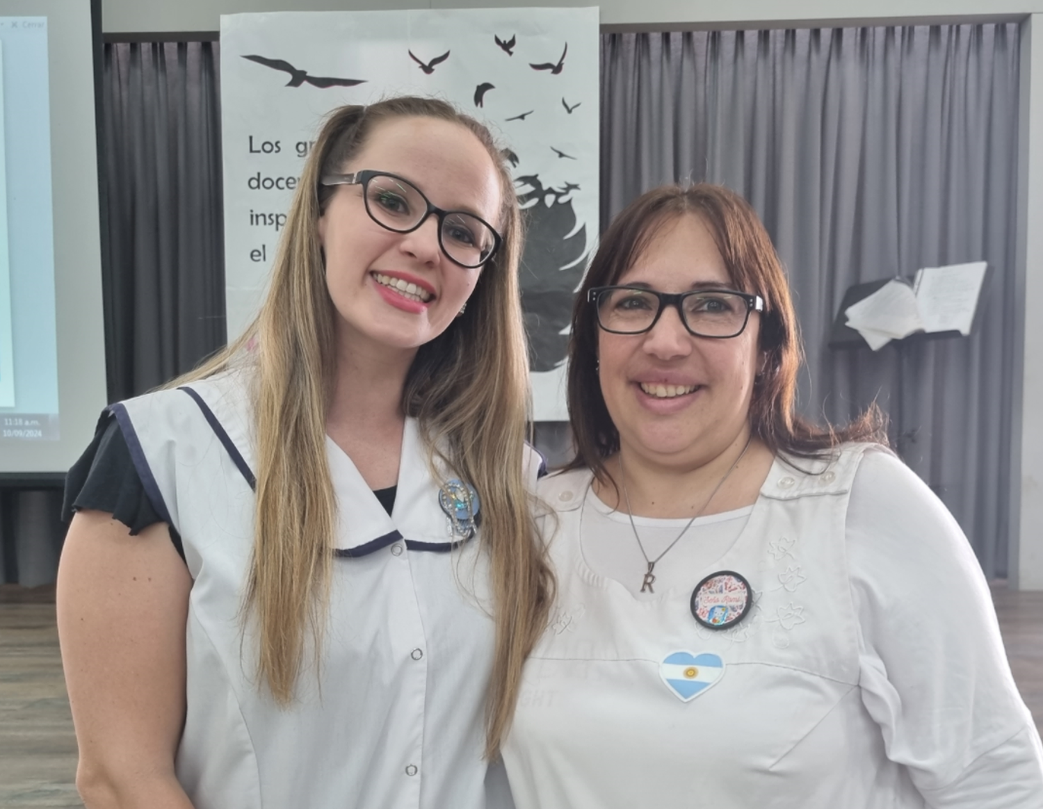 Pamela Canello y Romina Bogliotti y la vocación de enseñar.