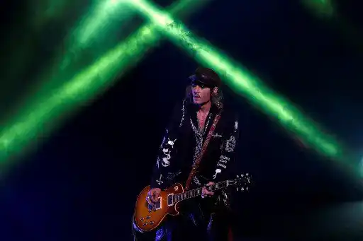 Johnny Depp estuvo en la gira con Jeff Beck. Foto AFP