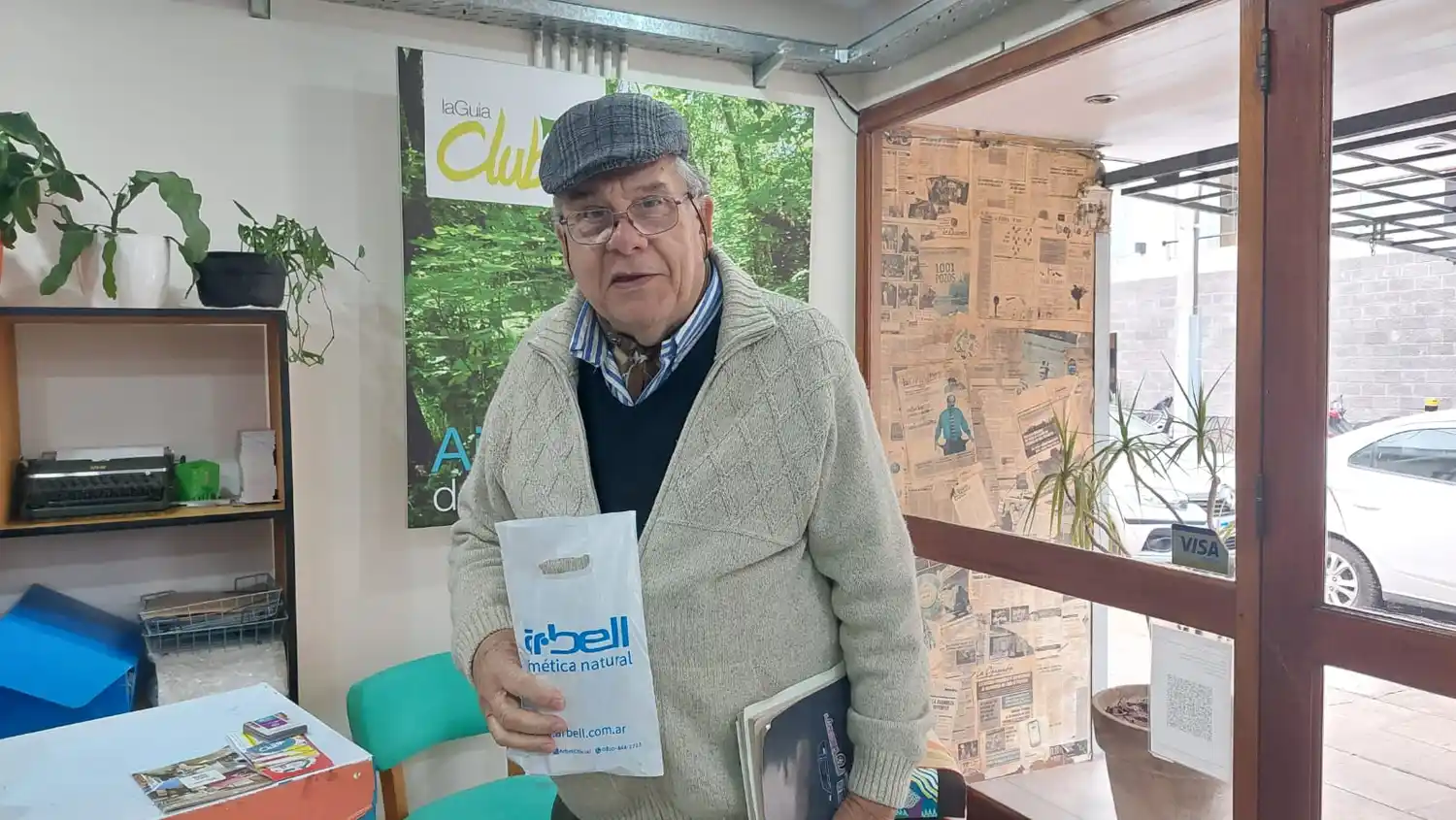 Rubén pasó por su premio de Arbell