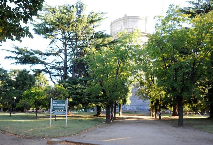 Realizaron un pedido de informes sobre las columnas de alumbrado de la Plaza del Tanque