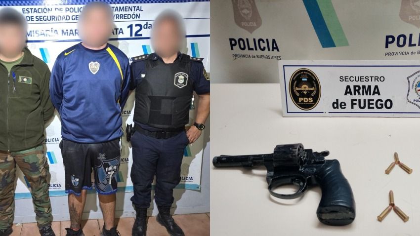 Apuntó a un patrullero con un arma de fuego y terminó detenido