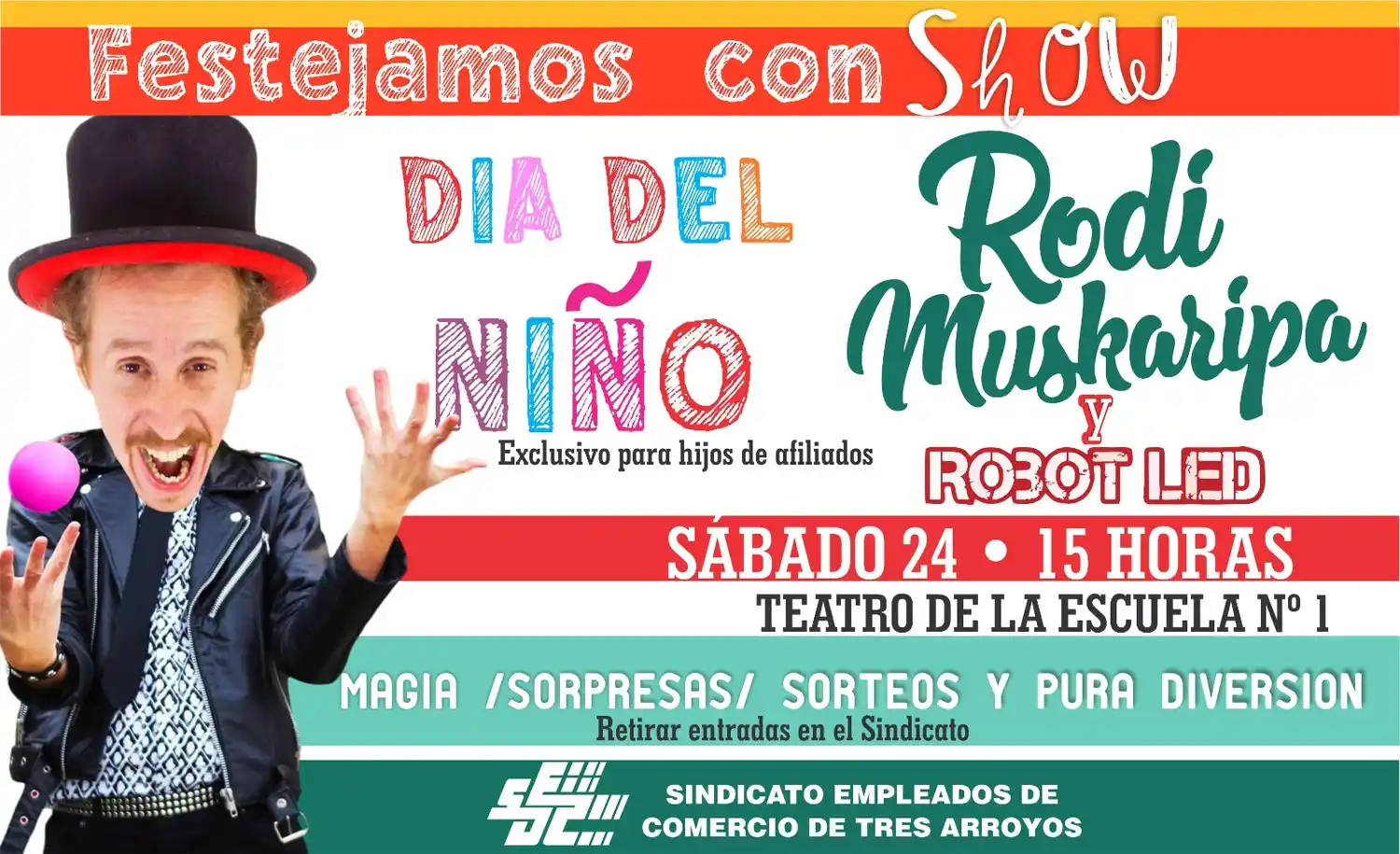 Festejo por El Día del Niño en el Sindicato de Empleados de Comercio