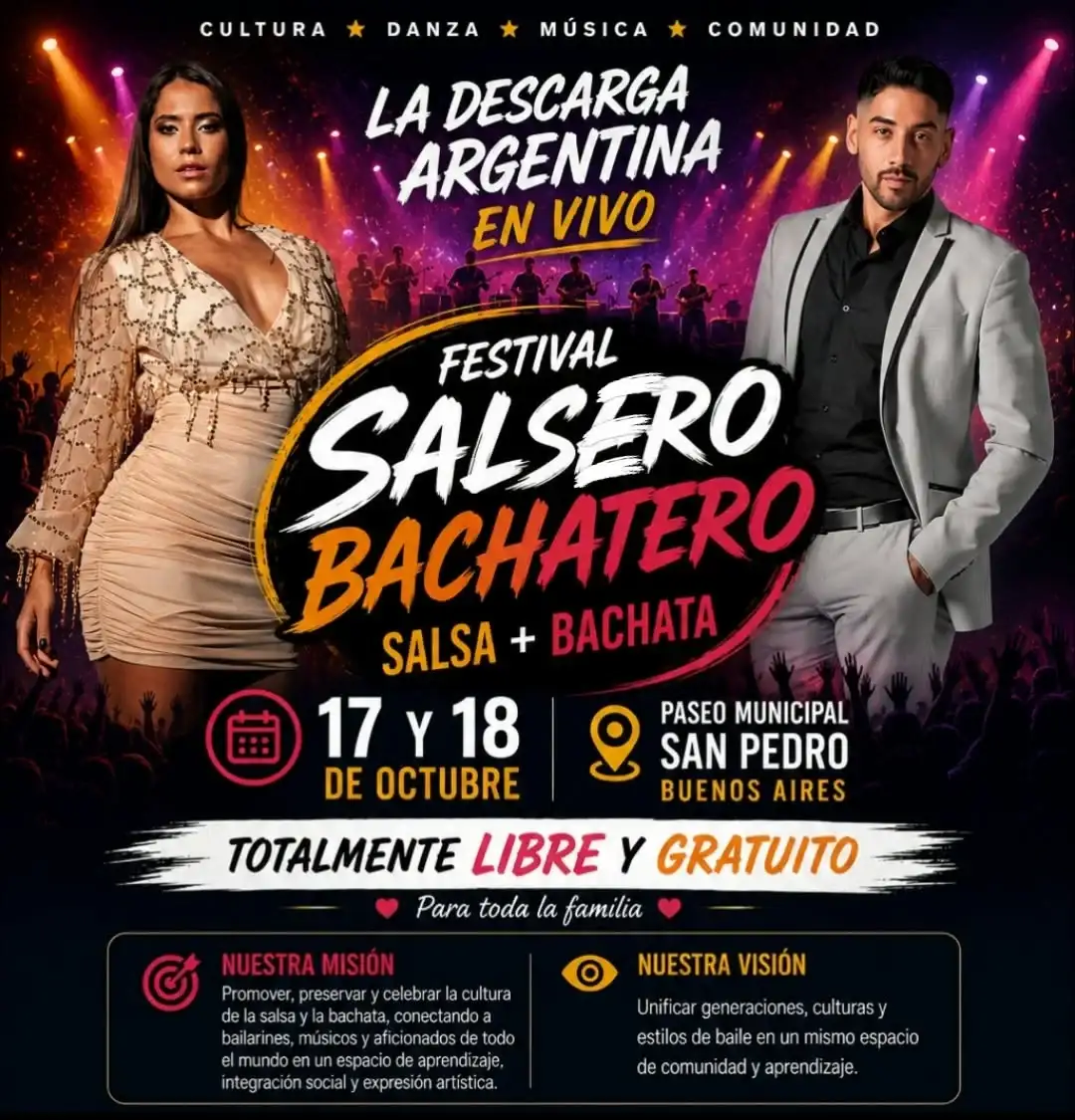 Festival de Salsa y Bachata en el Paseo Público este sábado y domingo