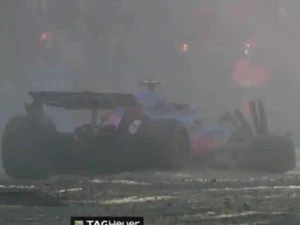 Colapinto chocó en la Q1 y se terminó su primera qualy con Alpine