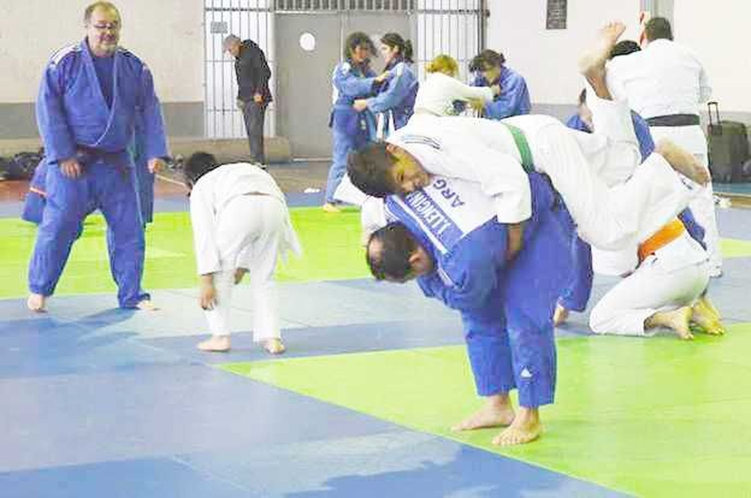 El seleccionado de judo para ciegos con
Boggiano y Gómez pensando en París