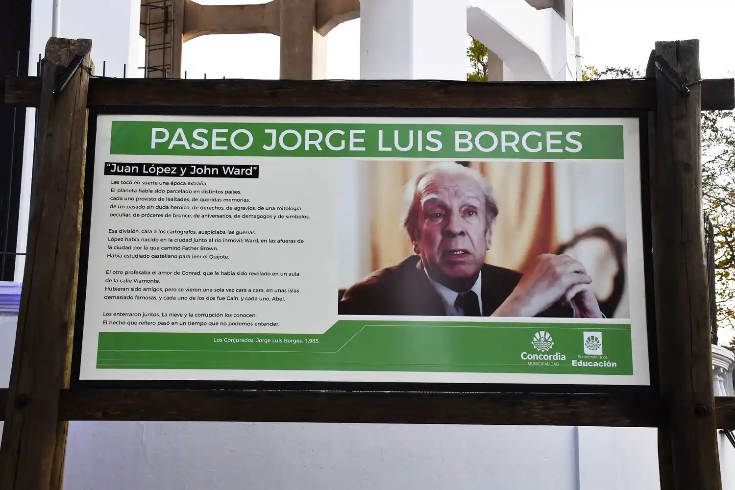 "Paseo Jorge Luis Borges": Un espacio cultural renovado y con fuerte apoyo institucional