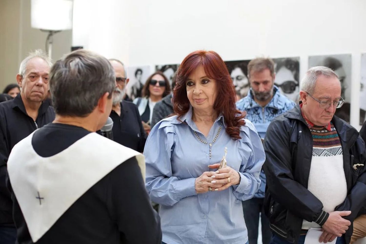 Cristina Kirchner, en una reunión con integrantes de la Iglesia