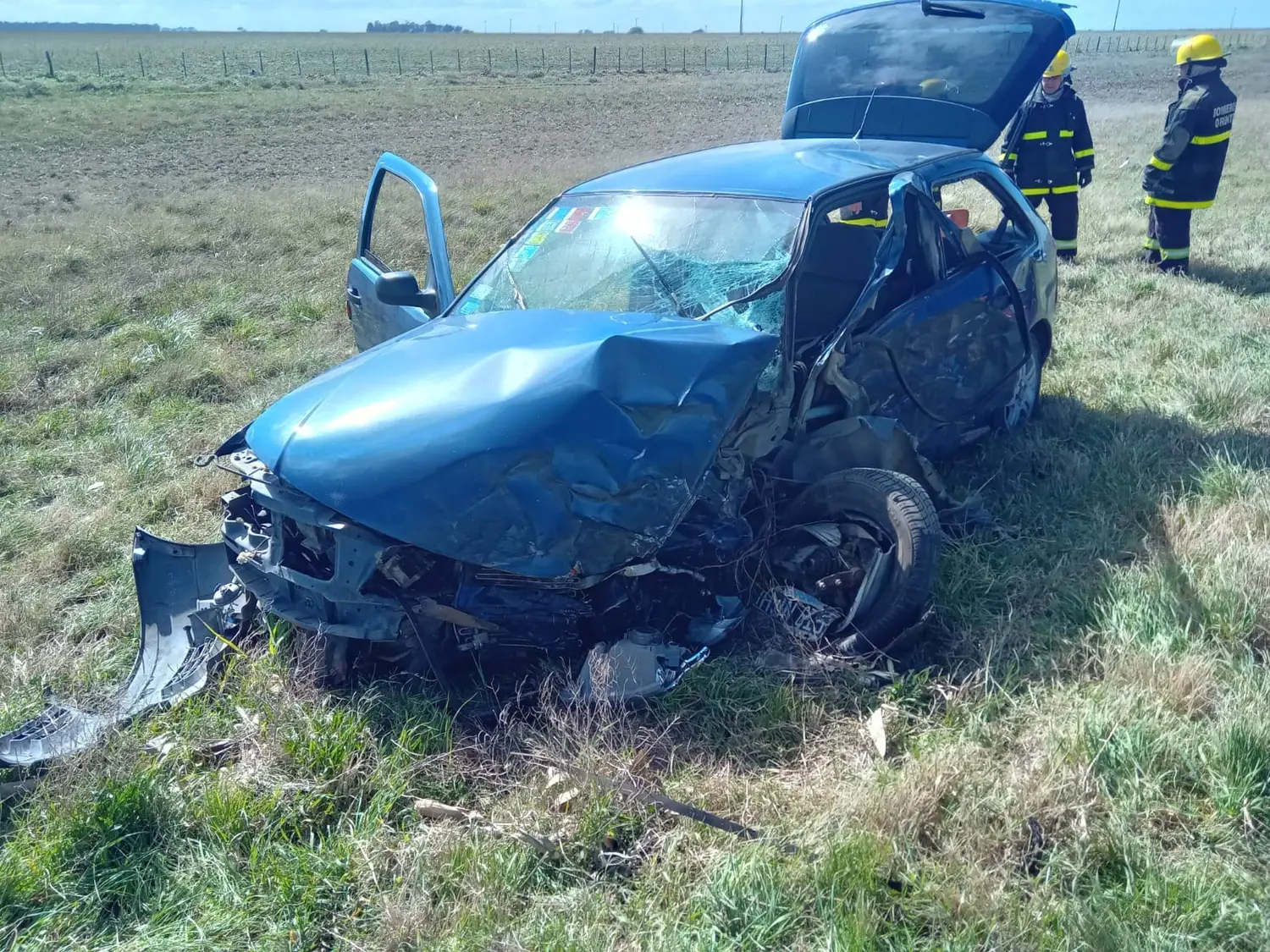 Una dorreguense fracturada fue el saldo de un choque en ruta 3