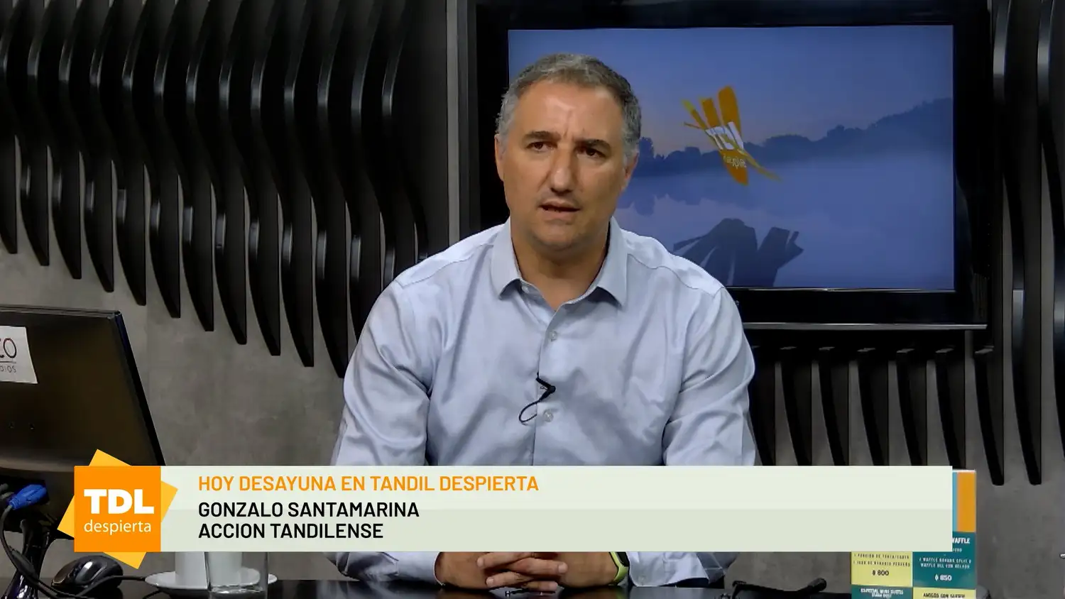 Gonzalo Santamarina en Tandil Despierta por la 104.1 Tandil FM y ECO TV.