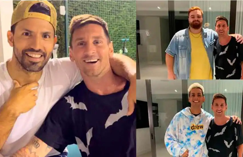 ¡Todo fue una broma de Agüero!: la insólita manera de cómo Ibai y Coscu fueron invitados a la cena de despedida de Messi