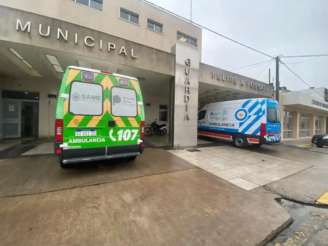 La joven permanece internada en el Hospital Municipal "Dr. Felipe A. Fossati".