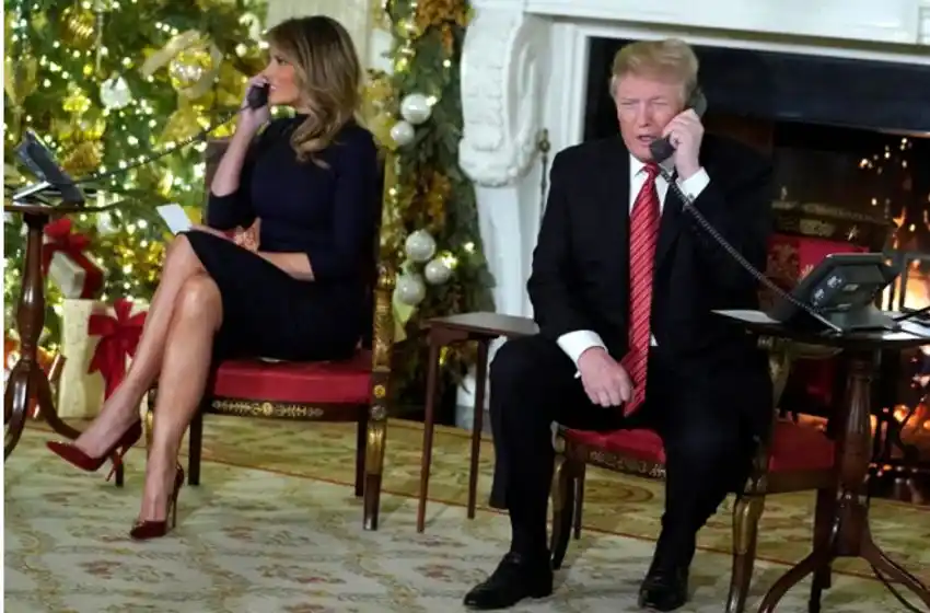 Trump le preguntó por teléfono a un nene de siete años  si «todavía» creía en Santa Claus