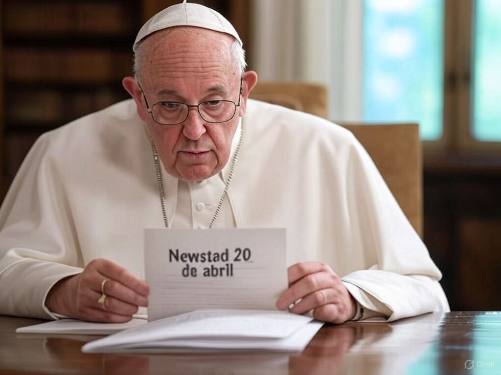 Santoral. Francisco, leyendo el Santoral del 18 de abril.