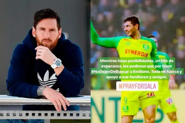 Lio Messi pidió que se siga buscando a Emiliano Sala
