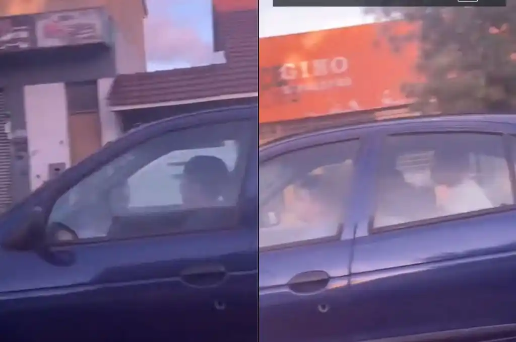 Menor conduciendo un auto