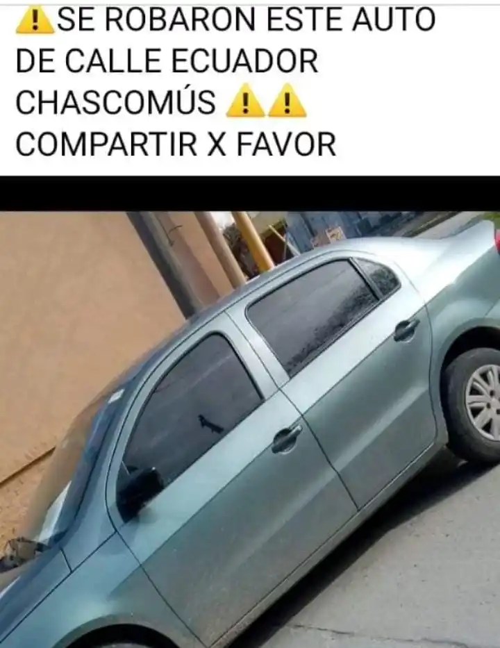 “Hurto de vehículo”: Se llevaron un Volkswagen Voyage que se encontraba en calle Ecuador