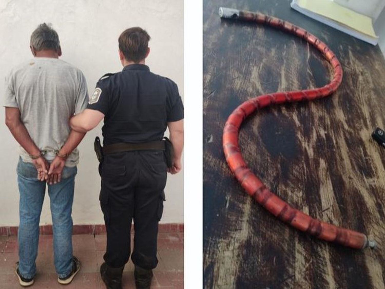 Le quisieron secuestrar la moto y los golpeó con el candado: está detenido