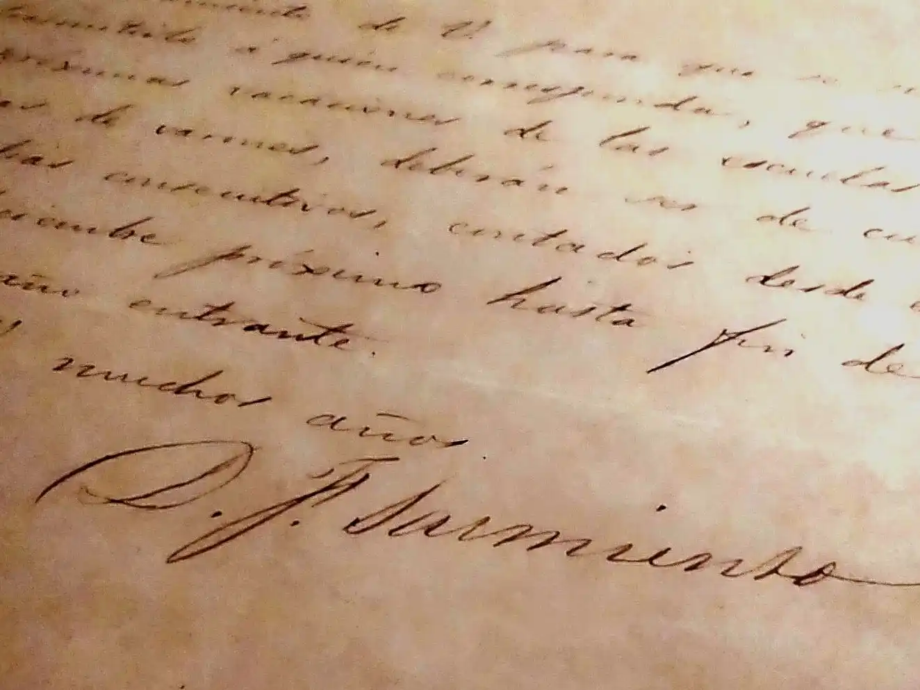 L carta hallada en el archivo del Juzgado de Paz data de 1856